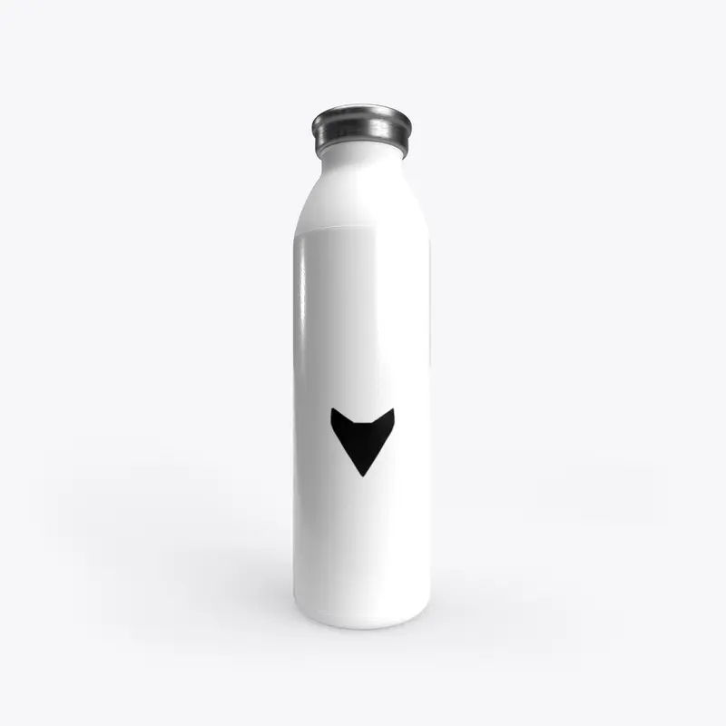 ALL WHITE WATER BOTTLE W/ JBDX LOGO